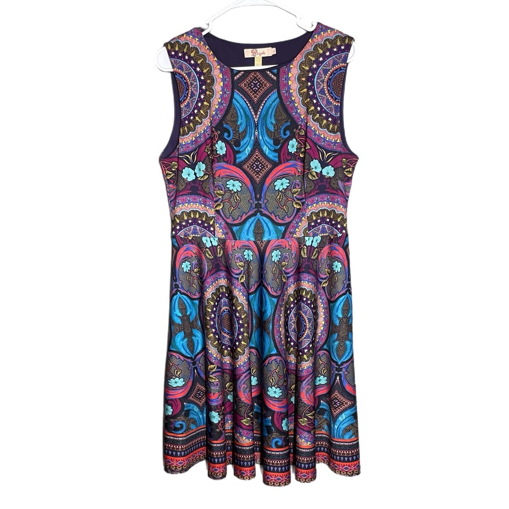 Aryeh Women’s Sleeveless Stretch Midi Dress Size Large